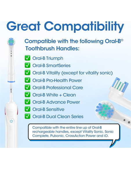 24 Cabezas de Cepillo de Dientes Repuesto Oral-B Limpieza Profesional