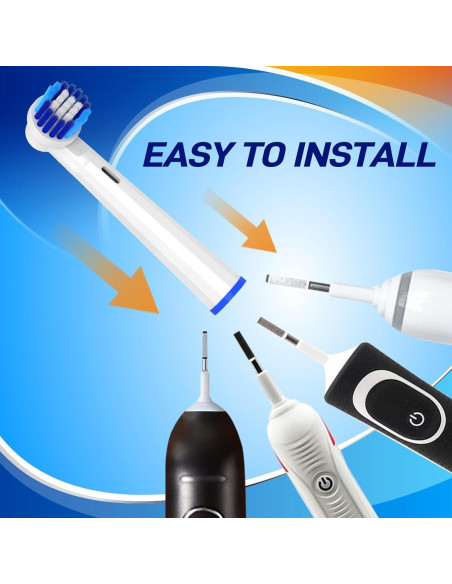 Cabezas de Cepillo de Dientes Eléctrico Mcuy - 10 Unidades Compatibles con Bitvae R1/R2 y Oral-B
