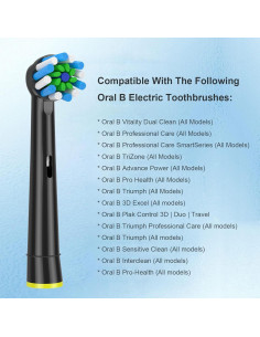 Cabezas de cepillo de dientes AOBAMA 8 piezas compatibles Oral B 2