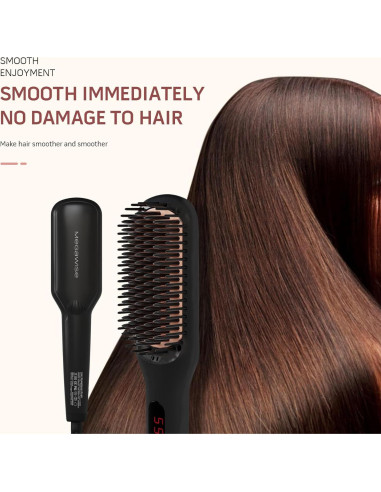 Cepillo Alisador de Cabello MEGAWISE KL-1025 Cerámico 232C