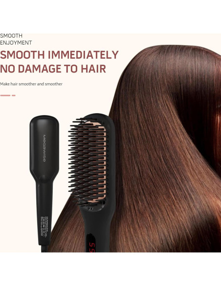 Cepillo Alisador de Cabello MEGAWISE KL-1025 Cerámico 232C