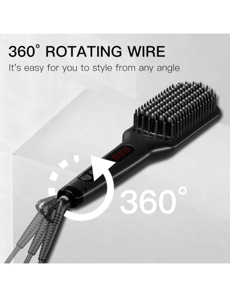 Cepillo Alisador de Cabello MEGAWISE KL-1025 Cerámico 232C