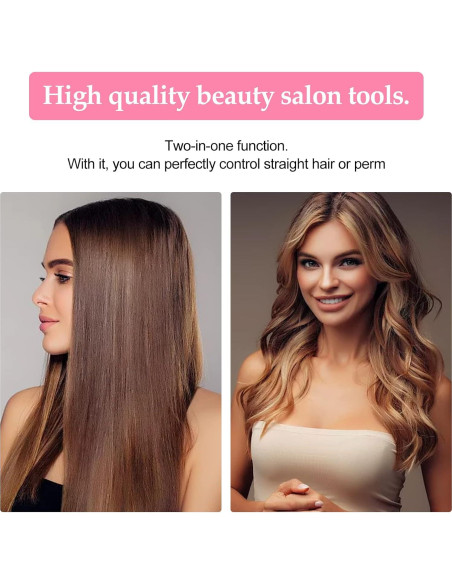 Plancha de Pelo Mini 2 en 1 Cerámica Turmalina 370C Blanca Plancha de Pelo Mini 2 en 1 Cerámica Turmalina 370C Blanca