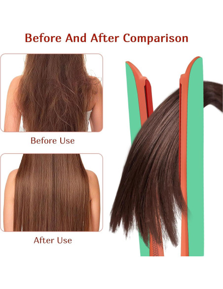 Plancha y Rizador de Pelo Cerámica ALEELAI 2-en-1 Calentamiento Rápido