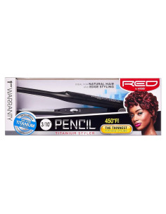 Plancha de Titanio Estilizador Lápiz RED by KISS 3 cm