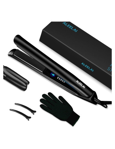 Plancha de Cabello 2 en 1 ALEELAI con Placas Flotantes 3D