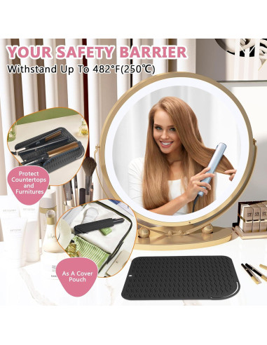 Alfombrilla de Silicona Resistente al Calor WRORUNER 30.48x22.86cm