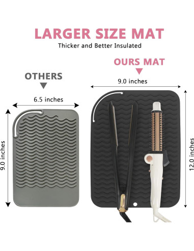 Alfombrilla de Silicona Resistente al Calor WRORUNER 30.48x22.86cm