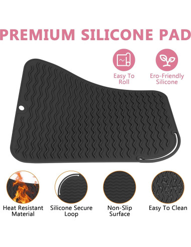 Alfombrilla de Silicona Resistente al Calor WRORUNER 30.48x22.86cm