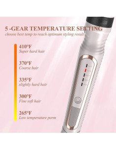 Cepillo Térmico 3 en 1 K&K con Calentamiento Rápido 30s 2