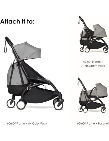 Bolsa de Almacenamiento Babyzen YOYO Gris - Soporta 10 kg