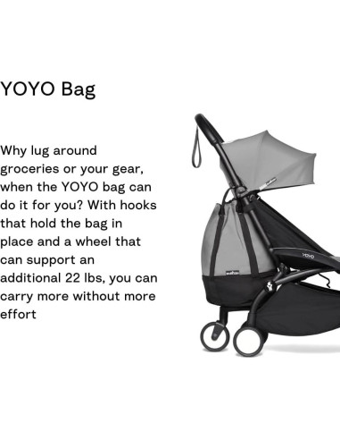 Bolsa de Almacenamiento Babyzen YOYO Gris - Soporta 10 kg