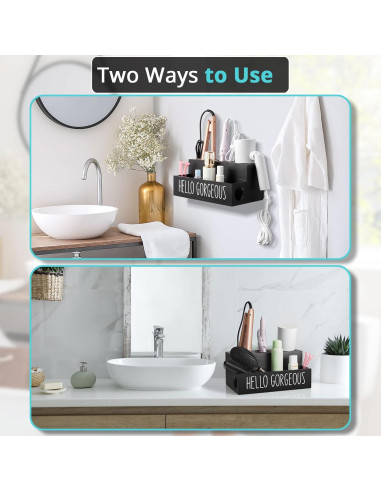 Organizador de Herramientas para Cabello Bivvclaz Negro 29.5x17.8 cm