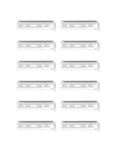 Cuchillas de Repuesto para Afeitadora Facial Tweezerman - 12 Unidades