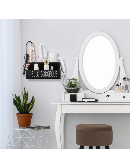 Organizador de Herramientas para Cabello Bivvclaz Negro 29.5x17.8 cm