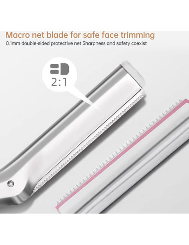 Cuchillas de Repuesto para Afeitadora Facial Tweezerman - 12 Unidades