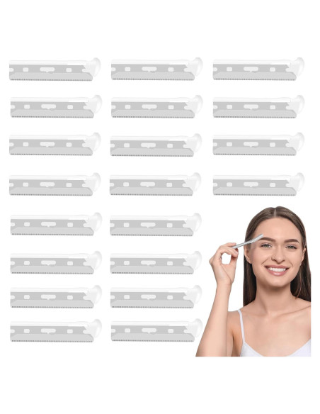 Cuchillas de Repuesto Amrmcy para Rasuradora Facial Tweezerman - 20 Unidades