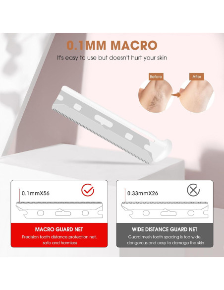 Cuchillas de Repuesto Amrmcy para Rasuradora Facial Tweezerman - 20 Unidades