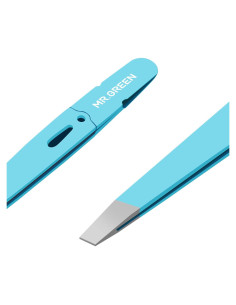 Pinzas para Cejas MR.GREEN Acero Inoxidable Color Azul