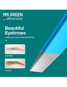Pinzas para Cejas MR.GREEN Acero Inoxidable Color Azul 2