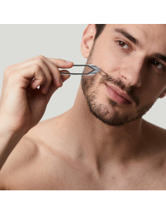 Pinzas de Precisión Batidora para Vello Facial - Acero Inoxidable 2