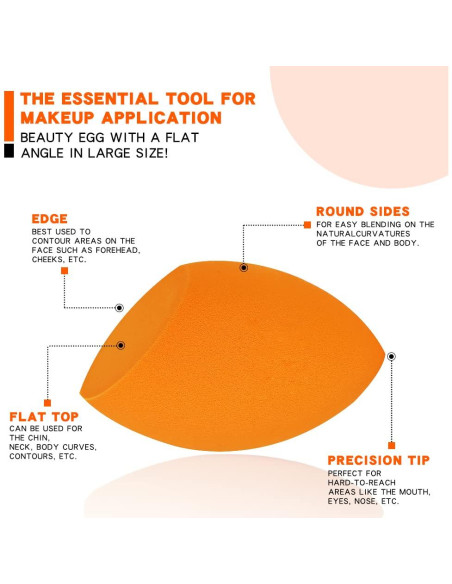 Esponja de Belleza Grande ZerzSemp 11cm Jumbo para Maquillaje