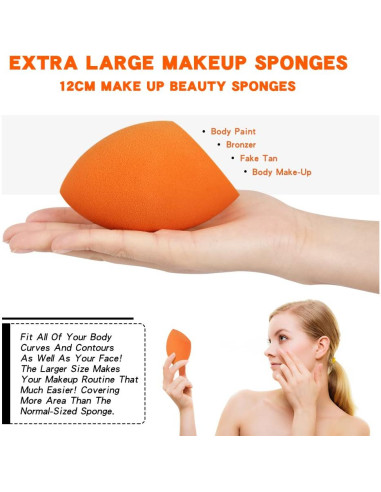 Esponja de Belleza Grande ZerzSemp 11cm Jumbo para Maquillaje