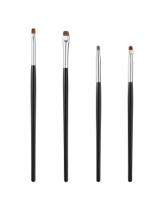 Conjunto de 4 Pinceles Profesionales para Maquillaje de Ojos Abeillo