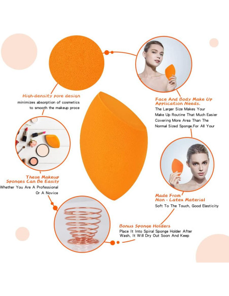 Esponja de Belleza Grande ZerzSemp 11cm Jumbo para Maquillaje