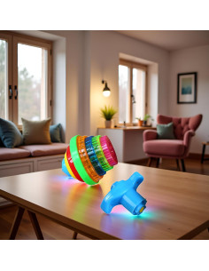 Trompo Giroscópico Iluminado PurYupearl - Multicolor LED 2.54cm 2