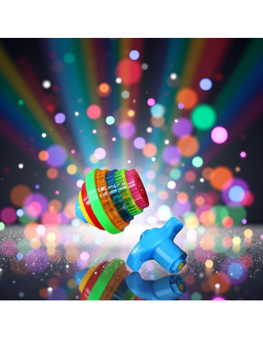 Trompo Giroscópico Iluminado PurYupearl - Multicolor LED 2.54cm