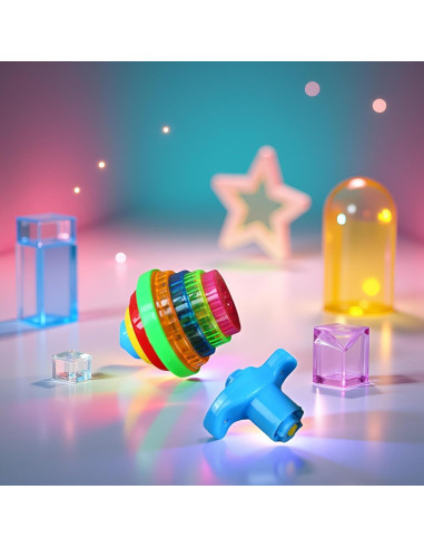 Trompo Giroscópico Iluminado PurYupearl - Multicolor LED 2.54cm