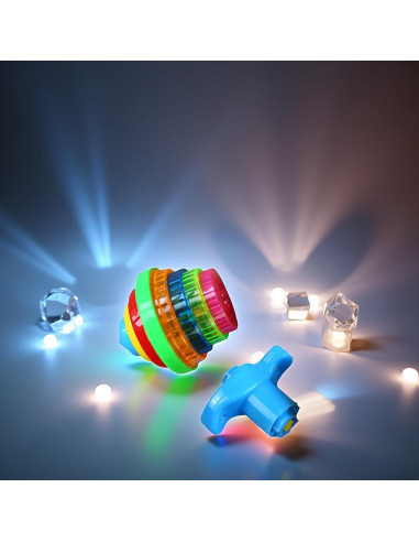 Trompo Giroscópico Iluminado PurYupearl - Multicolor LED 2.54cm