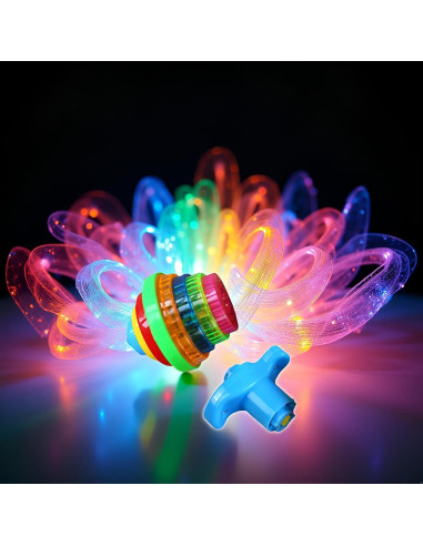 Trompo Giroscópico Iluminado PurYupearl - Multicolor LED 2.54cm