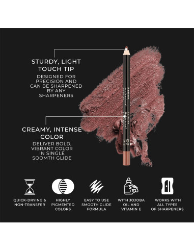 Delineador de Labios Impermeable Radiant 1.20g - Color Vino