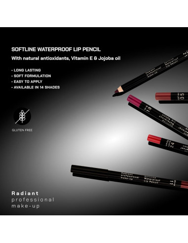 Delineador de Labios Impermeable Radiant 1.20g - Color Vino