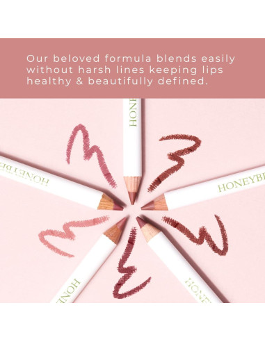 Delineador de Labios Honeybee Gardens Rosa Mocha 1.13 g Vegano