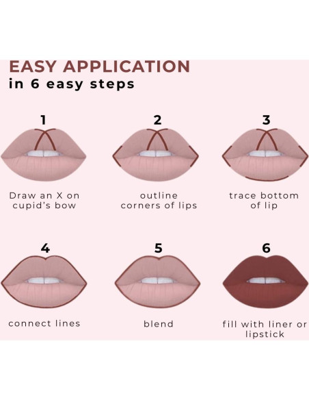 Delineador de Labios Honeybee Gardens Rosa Mocha 1.13 g Vegano