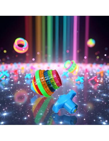 Trompo Giroscópico Iluminado PurYupearl - Multicolor LED 2.54cm