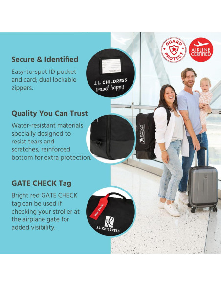 Bolsa de Viaje Acolchada J.L. Childress para Cochecito Compacto