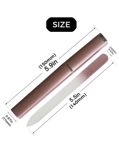 5 Limás de Uñas de Vidrio ZQTSANKESL con Funda - Doble Cara 2