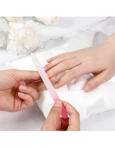 Juego de 6 limas de uñas de vidrio BOHUIZ con estuche 2