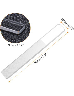 Lima de Uñas de Vidrio Nano HARFINGTON 2 Pcs - Hipoalergénica 2