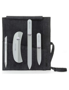 Juego de limas de uñas de cristal GERMANIKURE en estuche