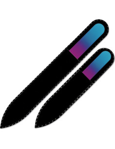 Set de 2 Limpiadores de Uñas de Vidrio Mont Bleu - Azul Púrpura 2