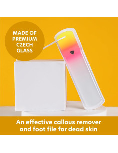 Lima de Pie de Vidrio Checo Bona Fide Beauty Atardecer 18cm 2