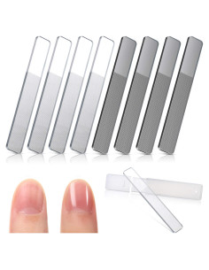 Juego de 8 Limadoras de Uñas de Vidrio Mudder con Estuche