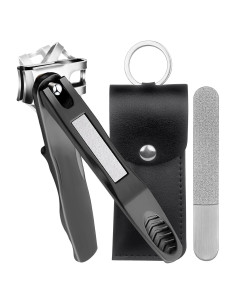 Cortauñas VOGARB 360 Mango Largo Acero Inoxidable Negro