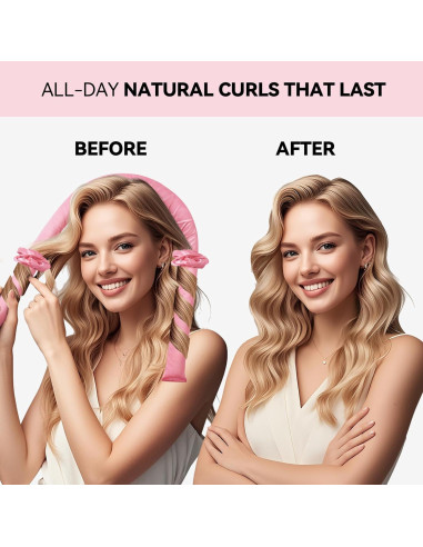 Varilla de Rizado Sin Calor Togayu - Rizos Naturales Rosa Sakura