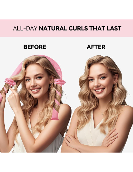 Varilla de Rizado Sin Calor Togayu - Rizos Naturales Rosa Sakura